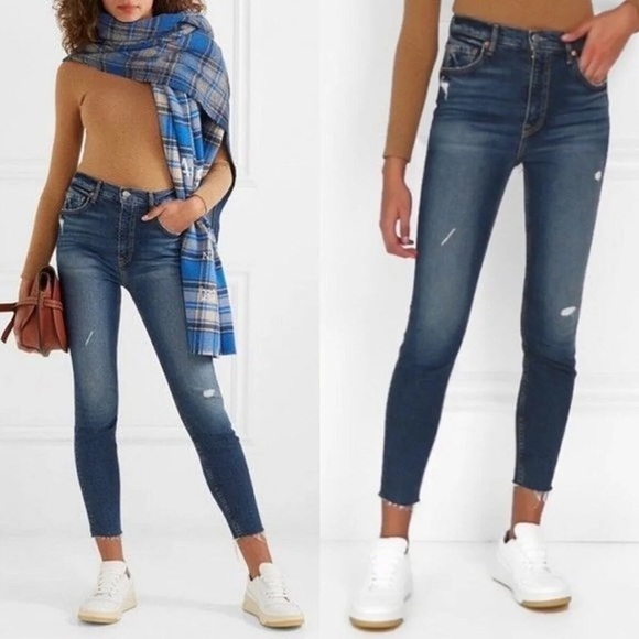 GRLFRND Denim - GRLFRND Kendall High Rise Distressed Skinny Jeans - Forever Or Never